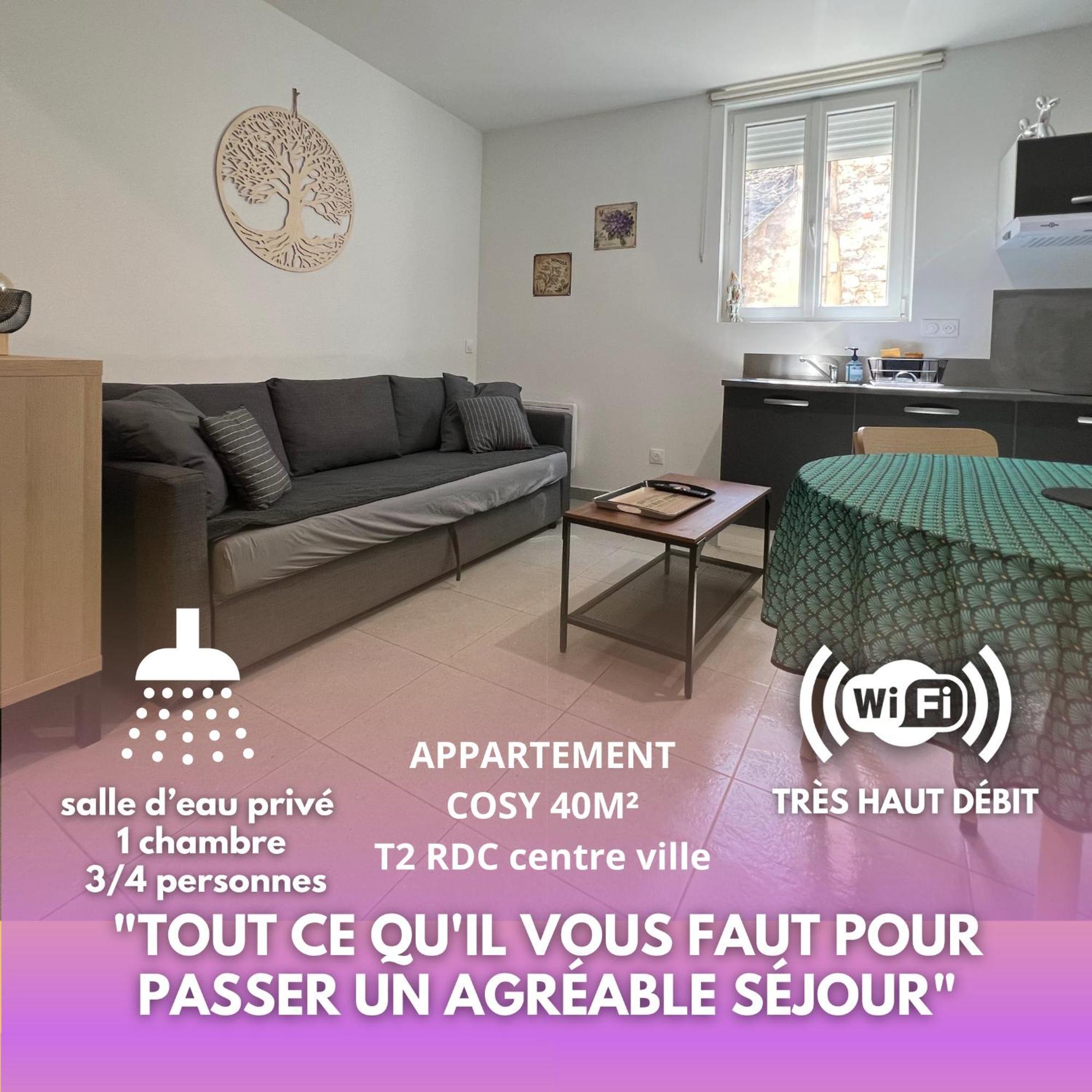 Fenix Appartement T2 40 M2 Cosy Rdc Plein Centre Ville Pierrelatte Exterior foto